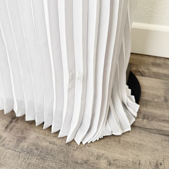 [Express] Oyster Mushroom Twist Front Pleated One-Shoulder Maxi Dress NWT Sz XL - Picture 10 of 12